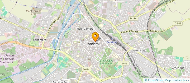 localisation de l'entreprise POINTES & PAILLETTES  CAMBRAI