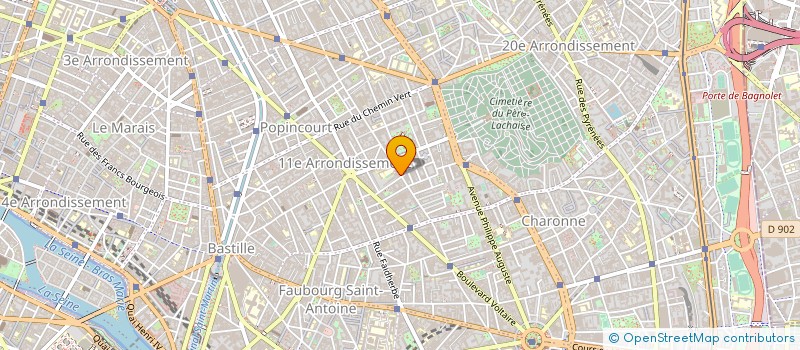 localisation de l'entreprise POINTEUSE PRIVEE  PARIS