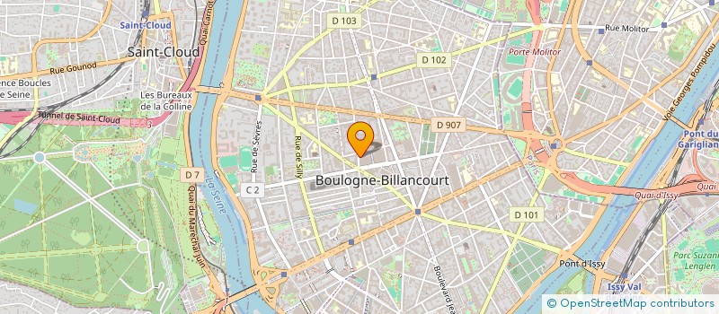 localisation de l'entreprise POINTOULOU à BOULOGNE-BILLANCOURT