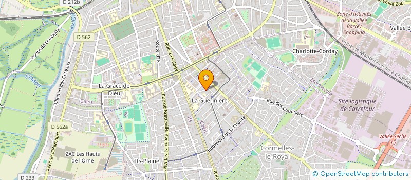 localisation de l'entreprise POINTS CARDINAUX à CAEN