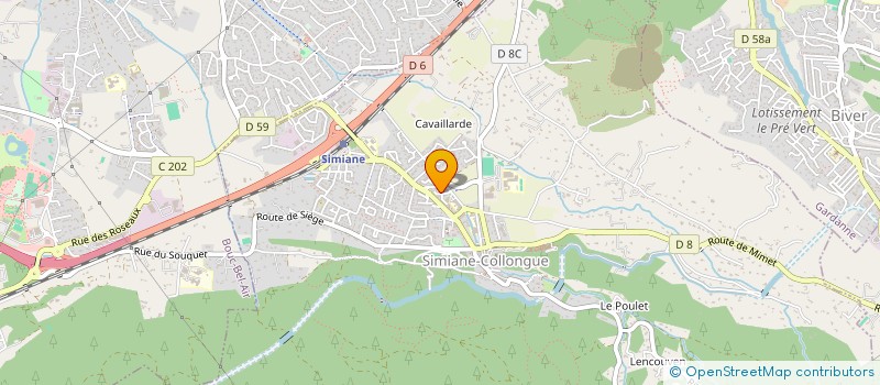 localisation de l'entreprise POINTS COMMUNS  SIMIANE-COLLONGUE