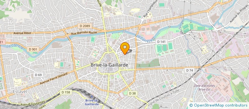 localisation de l'entreprise POINTS CONSEILS INFORMATIQUE  BRIVE-LA-GAILLARDE