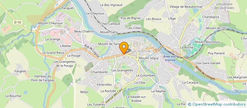 localisation de l'entreprise POINTS PLURIELS  AIXE-SUR-VIENNE