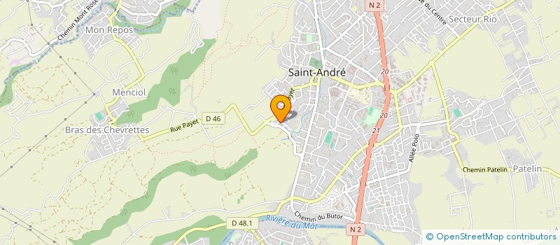 localisation de l'entreprise POINY TOPLAN à SAINT-ANDRE