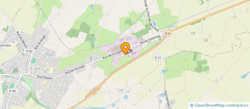 localisation de l'entreprise POIRAUDEAU INVESTISSEMENT  COEX