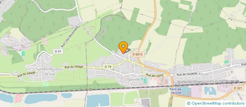 localisation de l'entreprise POIRE BENARD  IGOVILLE