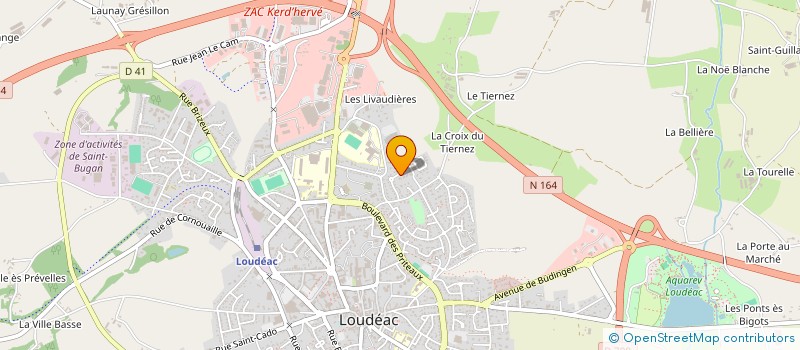 localisation de l'entreprise POIRE DE BRETAGNE à LOUDEAC
