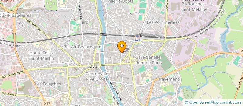 localisation de l'entreprise POIRIER à LAVAL