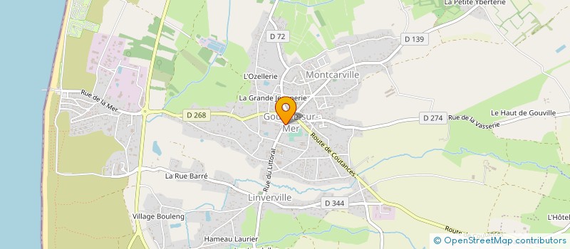 localisation de l'entreprise POIRIER  GOUVILLE-SUR-MER