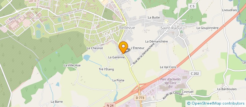 localisation de l'entreprise POIRIER AUTOMOBILES à GUER