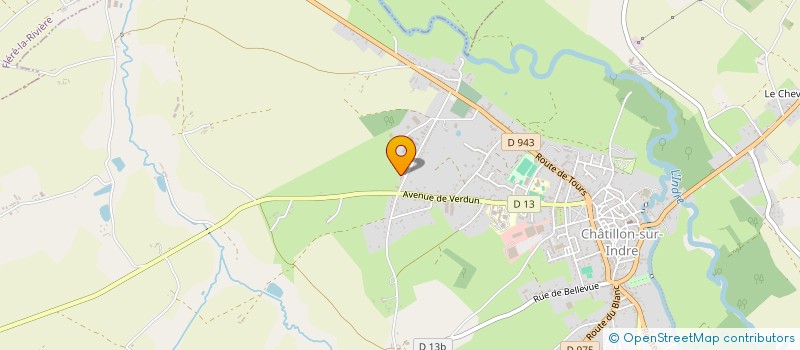 localisation de l'entreprise POIRIER EROSION à CHATILLON-SUR-INDRE