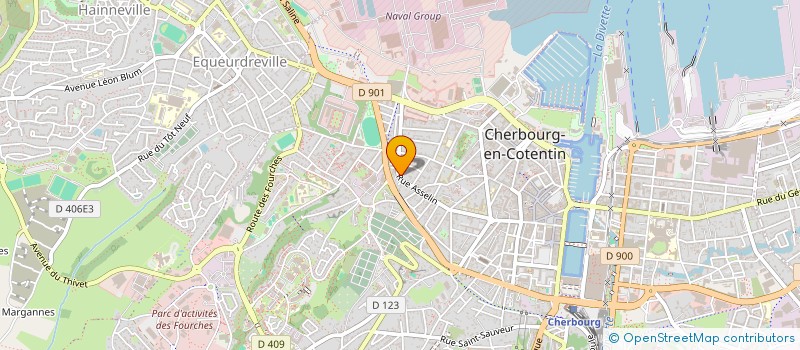localisation de l'entreprise POIRIER IMMOBILIER à CHERBOURG-EN-COTENTIN