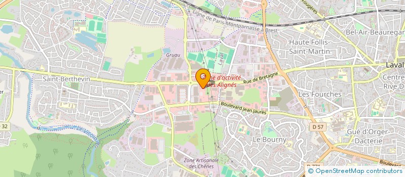 localisation de l'entreprise POIRIER LAVAL PECHE  SAINT-BERTHEVIN