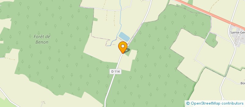 localisation de l'entreprise POIRIER MOREAU  BENON