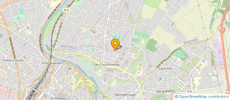 localisation de l'entreprise POIRIER & POUPLIN CO  BUXEROLLES