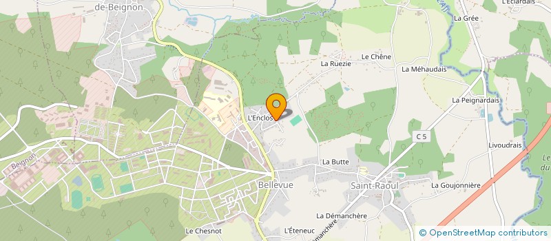 localisation de l'entreprise POIRIER S.  GUER