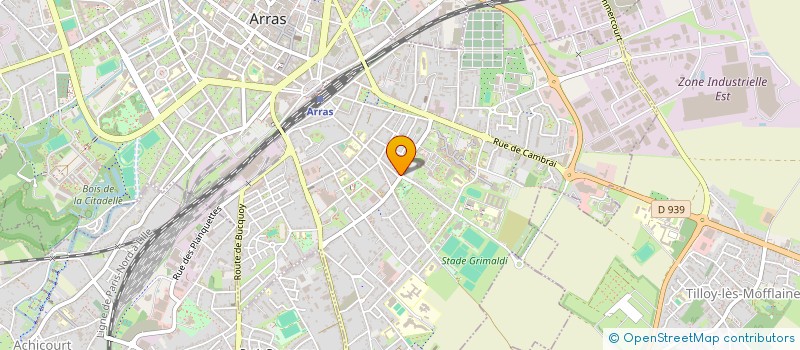 localisation de l'entreprise POIRIEZ FS à ARRAS