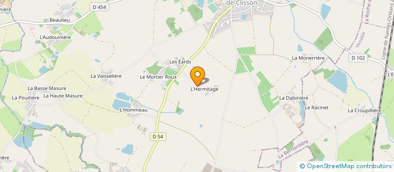 localisation de l'entreprise POIRON à SAINT-HILAIRE-DE-CLISSON
