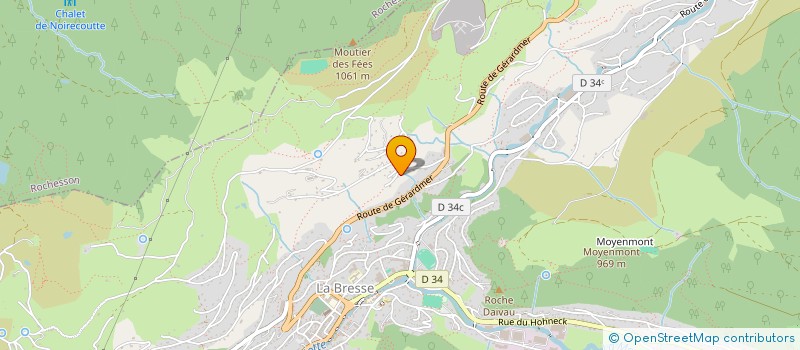 localisation de l'entreprise POIROT B ET S  LA BRESSE