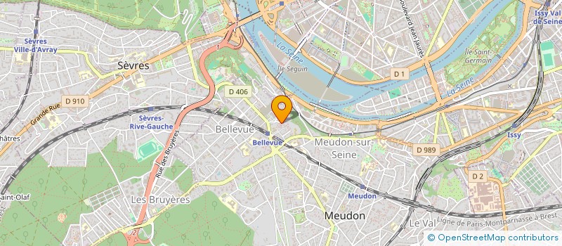 localisation de l'entreprise POIRSON-POMPADOUR à MEUDON