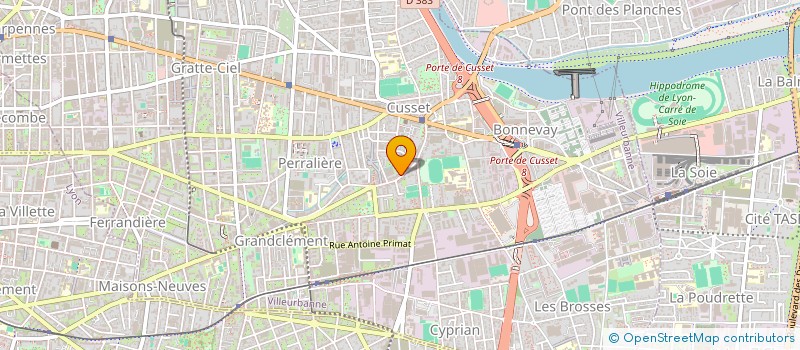 localisation de l'entreprise POIRVIL  VILLEURBANNE