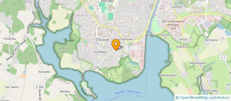 localisation de l'entreprise POIS LE GUERROUE LE DREFF à VANNES