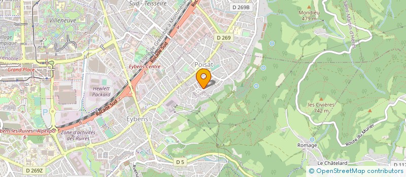 localisation de l'entreprise POISAT MACONNERIE RENOVATION  POISAT