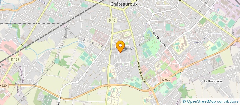 localisation de l'entreprise POISSEAU EURL à CHATEAUROUX