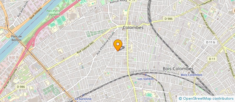 localisation de l'entreprise POISSON BLEU à COLOMBES