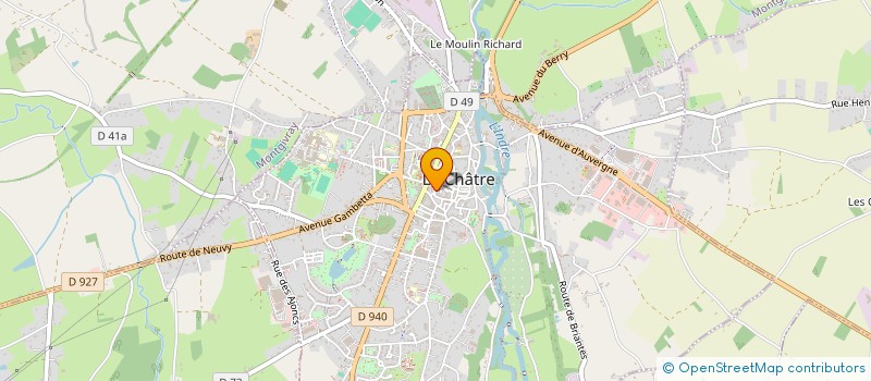 localisation de l'entreprise POISSON D'AVRIL à LA CHATRE