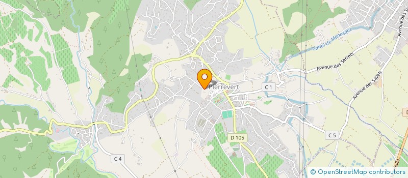 localisation de l'entreprise POISSON D'AVRIL  PIERREVERT