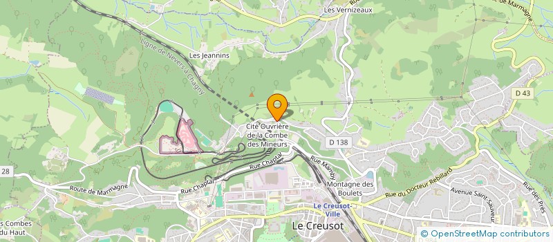 localisation de l'entreprise POISSON FA à LE CREUSOT