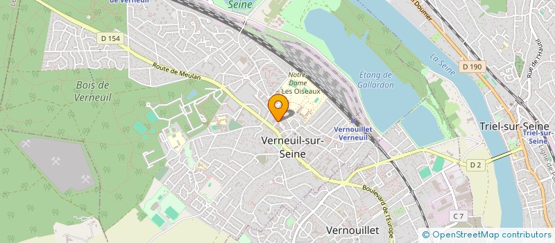 localisation de l'entreprise POISSON GERARD  VERNEUIL-SUR-SEINE