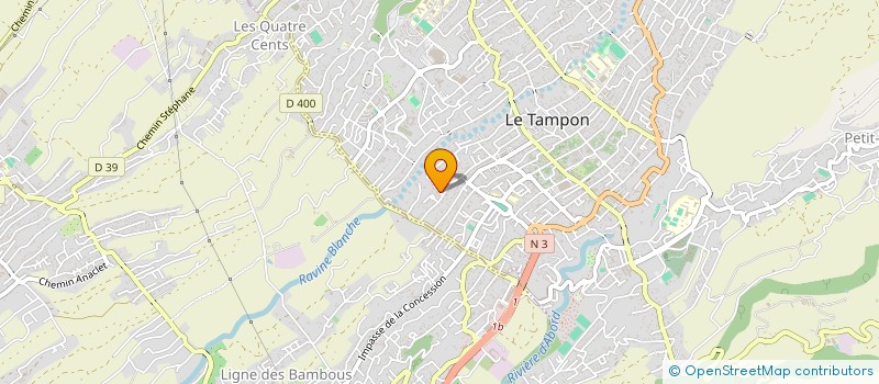 localisation de l'entreprise POISSON LUNE  LE TAMPON