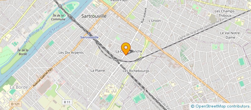 localisation de l'entreprise POISSON LUNE CIE THEATRE  SARTROUVILLE