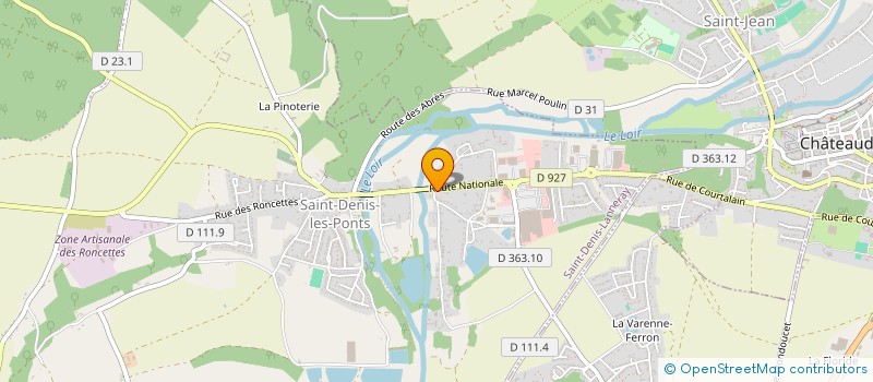 localisation de l'entreprise POISSON-MONETA à SAINT-DENIS-LANNERAY
