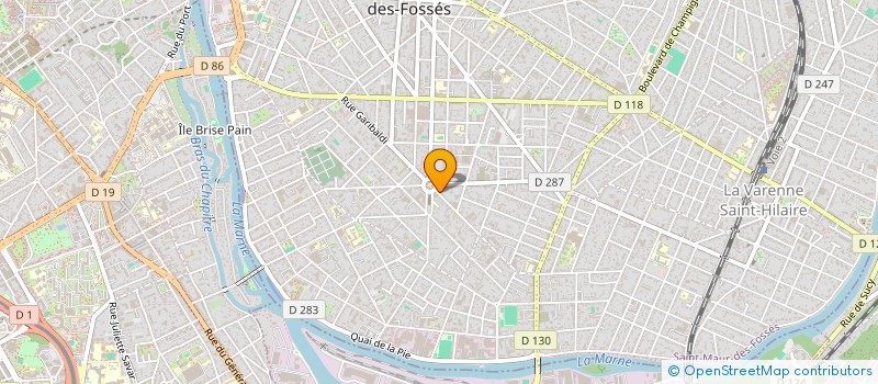 localisation de l'entreprise POISSON                       ROBER à SAINT-MAUR-DES-FOSSES