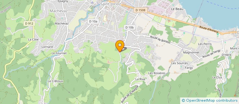 localisation de l'entreprise POISSON ROUGE  SAINT-JORIOZ