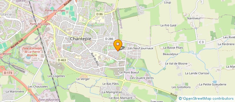 localisation de l'entreprise POISSON SAUMON  CHANTEPIE