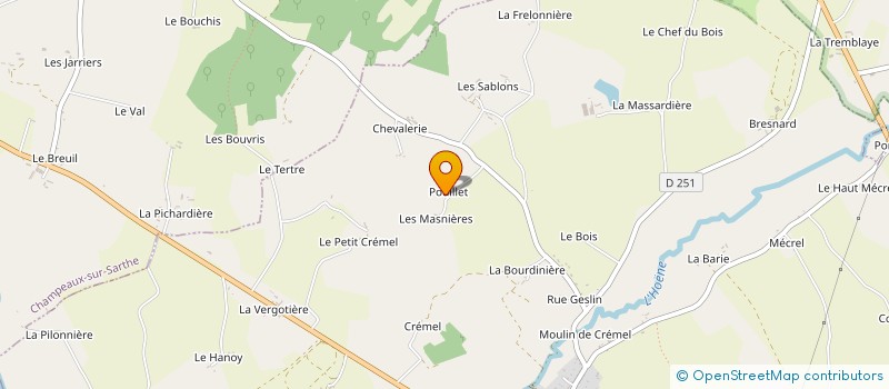 localisation de l'entreprise POISSONIMMO à BAZOCHES-SUR-HOENE
