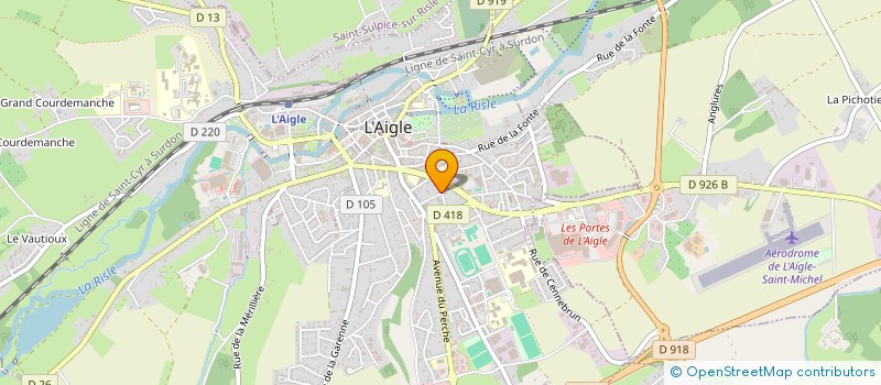 localisation de l'entreprise POISSONNERIE AIGLONNE à L'AIGLE