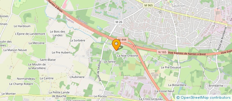 localisation de l'entreprise POISSONNERIE ANGE DE MER à COUERON