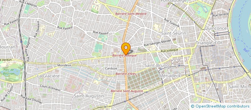 localisation de l'entreprise POISSONNERIE ARCACHONNAISE à BORDEAUX