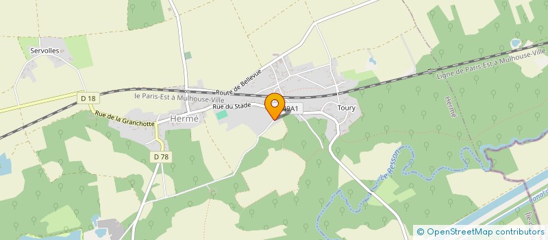 localisation de l'entreprise POISSONNERIE AUX VAGUES A LAME  HERME