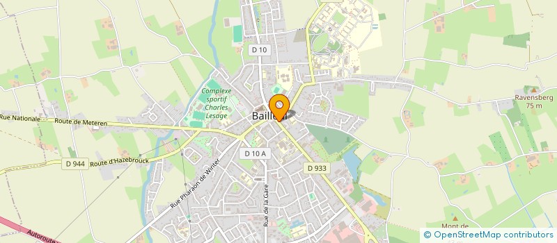 localisation de l'entreprise POISSONNERIE BAILLEULOISE  BAILLEUL