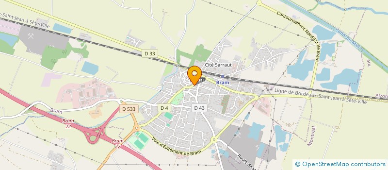 localisation de l'entreprise POISSONNERIE BRAMAISE à BRAM