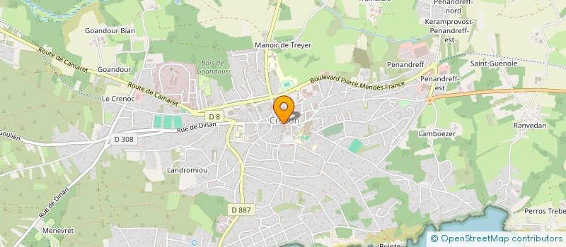 localisation de l'entreprise POISSONNERIE CAMUS à CROZON