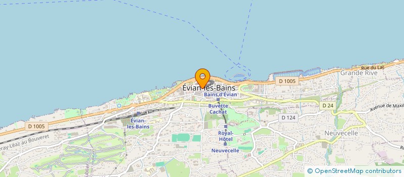 localisation de l'entreprise POISSONNERIE CAPITAINE MORGANE à EVIAN-LES-BAINS