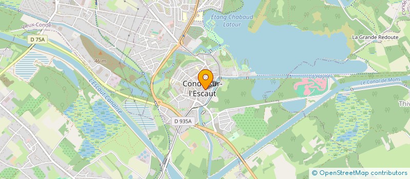 localisation de l'entreprise POISSONNERIE CAZEEL VALENCIENNES à CONDE-SUR-L'ESCAUT