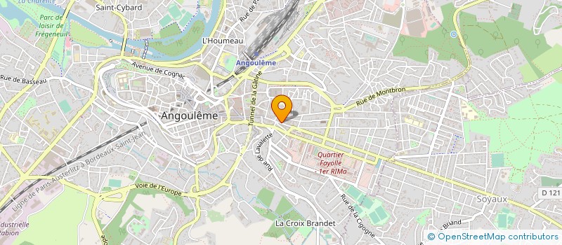 localisation de l'entreprise POISSONNERIE CHARENTAISE à ANGOULEME